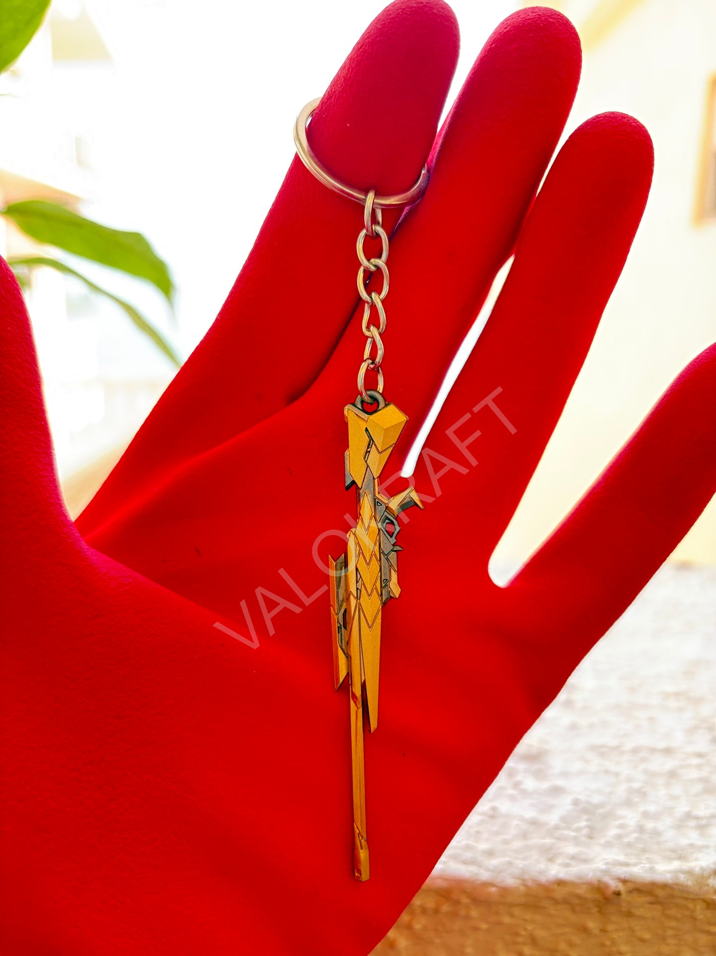 [8 CM] Araxys Operator Miniature Full Metal Keychain with Ring Replica from the FPS game Valo