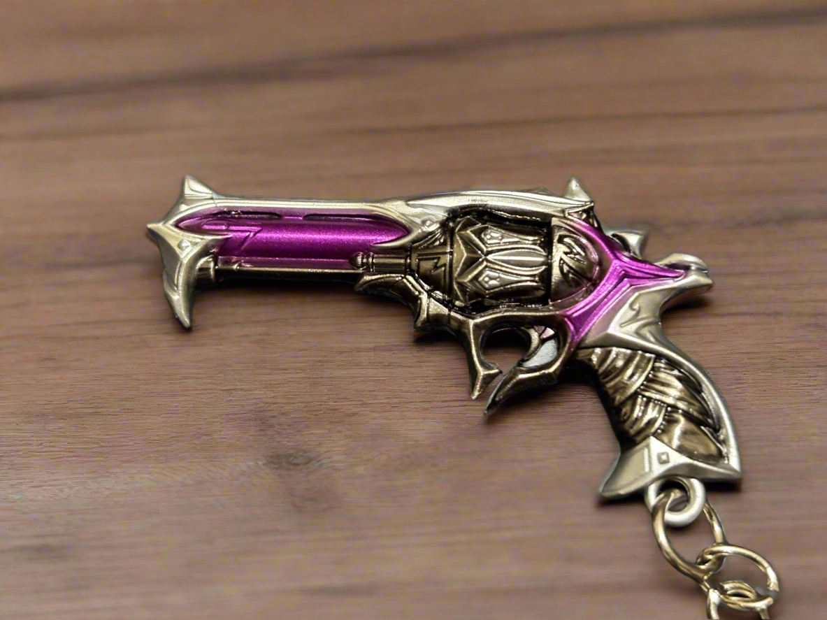 Reaver Sheriff Miniature Full Metal Keychain with Ring, Replica from FPS game Valorant