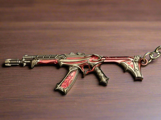 Reaver Vandal Miniature Full Metal Keychain with Ring Replica from the FPS game Valorant