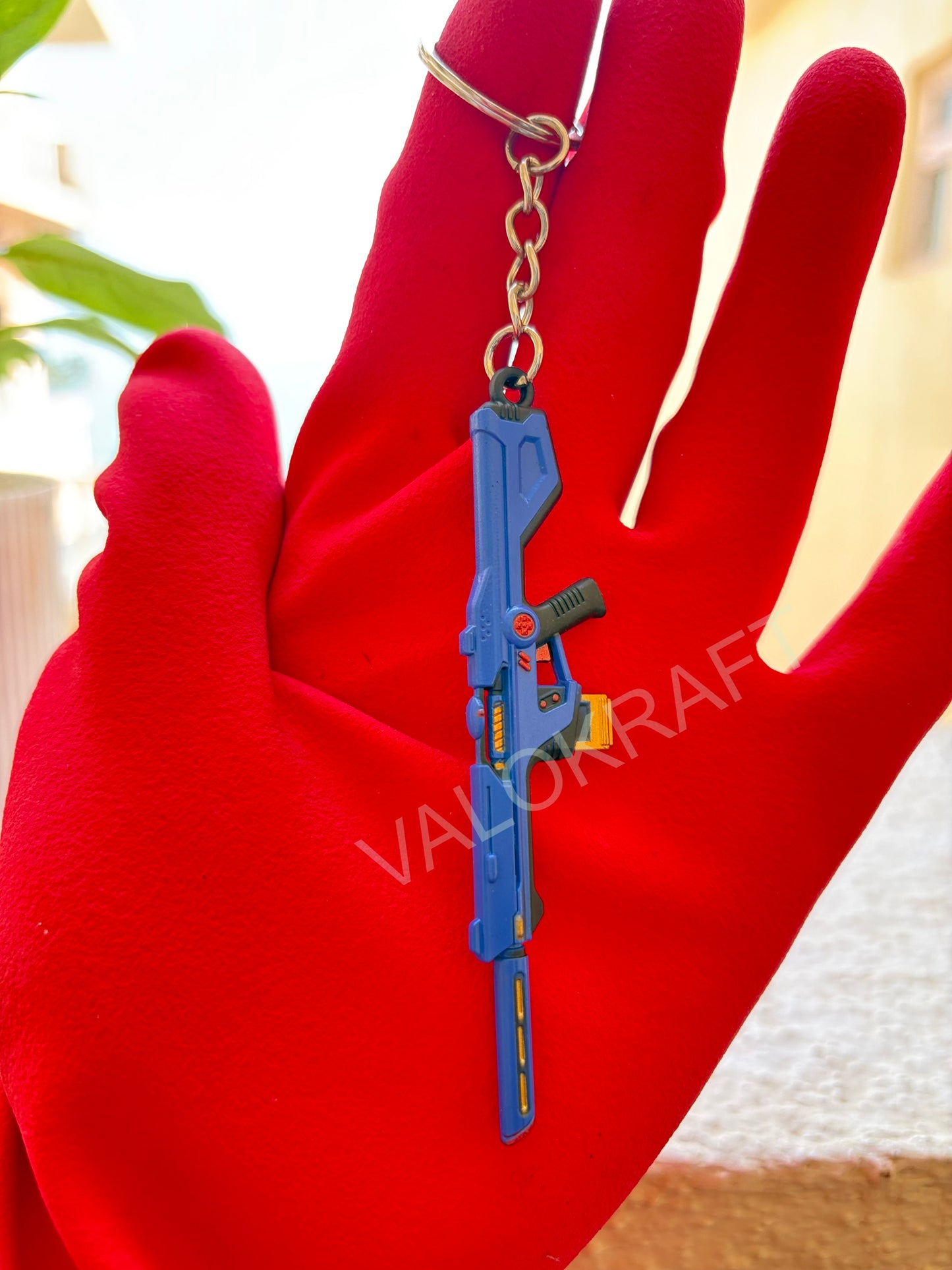 [9 CM] Radiant Entertainment System Phantom Miniature Full Metal Keychain with Ring Replica from the FPS game Valo