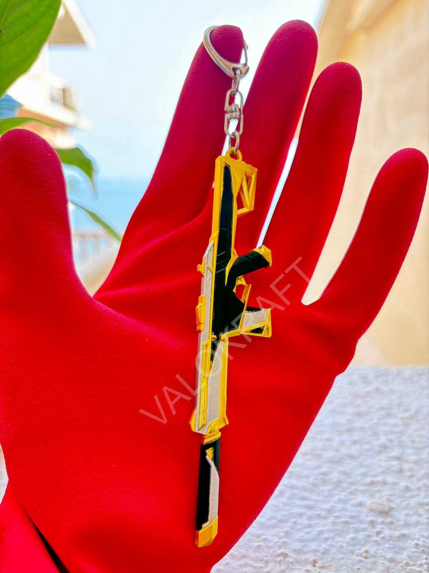[12 CM] Prime Phantom Miniature Full Metal Keychain with Ring Replica from the FPS game Valo