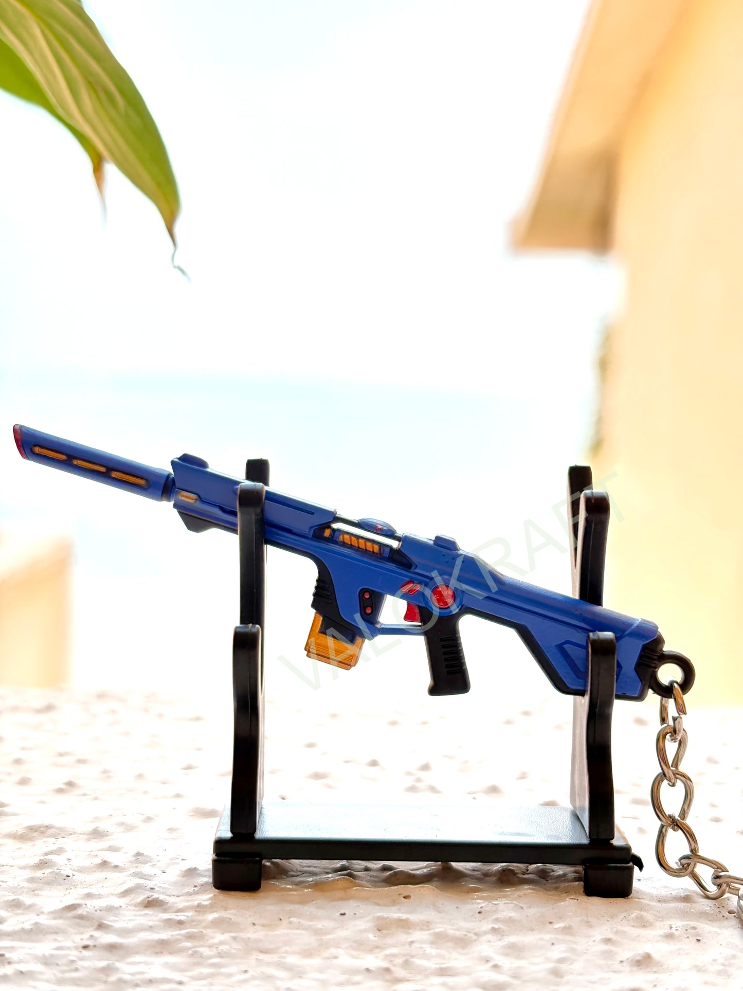 [9 CM] Radiant Entertainment System Phantom Miniature Full Metal Keychain with Ring Replica from the FPS game Valo