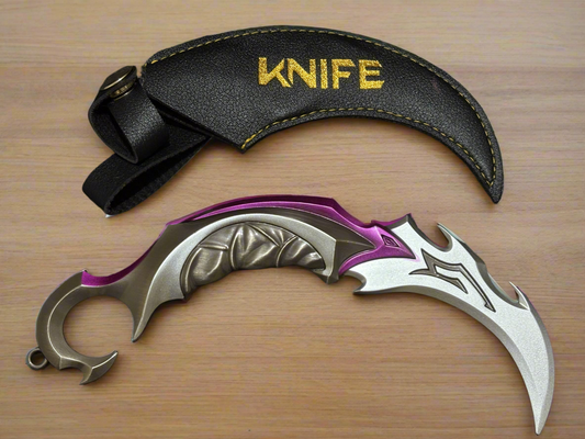 Reaver Karambit Melee Full Metal Life Size Replica from FPS game Valorant